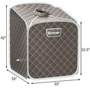 2L Portable Folding Steam Sauna Spa-Gray