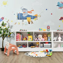 Kids 2-Shelf Bookcase 5-Cube Wood Toy Storage Cabinet Organizer-White