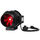 4" 6" 8" Inch Inline Duct Fan Ventilation Exhaust Plastic Fan w-Speed Controller-4"