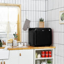 1.6 Cubic Feet Compact Refrigerator with Reversible Door-Black