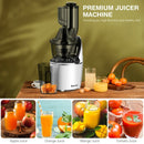 Juicer Machines Slow Masticating Juicer Cold Press Extractor with 3" Chute