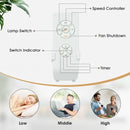 52" Retro Ceiling Fan Light with Reversible Blades Remote Control-Golden