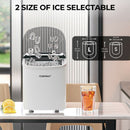 2.2 L Portable Ice Cube Maker with Bullet Shaped Ice Cube-White