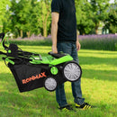 13 Amp Corded Scarifier 15'' Electric Lawn Dethatcher with Dual Safety Switch-Green