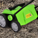 13 Amp Corded Scarifier 15'' Electric Lawn Dethatcher with Dual Safety Switch-Green