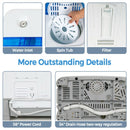 2-in-1 Portable Washing Machine and Dryer Combo-Blue