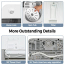 2-in-1 Portable Washing Machine and Dryer Combo-Gray