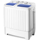 17.6 lbs Compact Twin Tub Spin Washing Machine Dryer