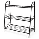 3-tier Metal Plant Stand Shelf Display Rack for Plants Shoes Flower Pot