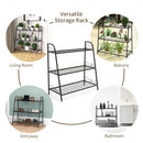 3-tier Metal Plant Stand Shelf Display Rack for Plants Shoes Flower Pot