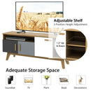65" TV Stand Entertainment Center Console with Adjustable Shelf