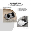 Therapeutic Shiatsu Foot Massager with High Intensity Rollers-Gray