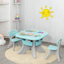 Children Kids Activity Table & Chair Set Play Furniture W-Storage-Blue