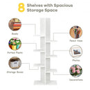 Open Concept Plant Display Shelf Rack Storage Holder-White