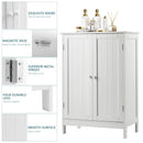 Bathroom Floor Storage Double Door Cupboard Cabinet