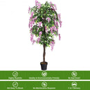 6-Feet Artificial Wistera Silk Indoor-Outdoor Tree