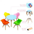 5 Piece Kids Mid-Century Colorful Table Chair Set