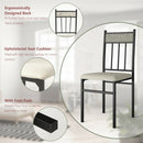 5 Piece Faux Marble Dining Set Table