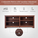 58" Entertainment Media Center Wood Storage TV Stand