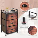 3 Drawer Fabric Dresser Storage Tower Nightstand