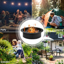 36 inch Round Steel Fire Pit Ring Liner for Outdoor Backyard