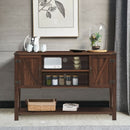 TV Storage Cabinets with Bottom Shelf-Brown