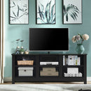 60"  Entertainment TV Stand Cabinet-Black