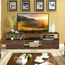 TV Stand Entertainment Media Center Console for TV's up to 60" with Drawers Walnut-Walnut