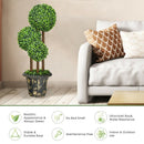 36'' Artificial Topiary Triple Ball Tree for Indoor and Outdoor