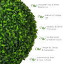 2 Pieces 15.7" Artificial Boxwood Topiary UV Protected Indoor Outdoor Balls