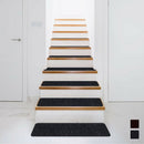 15 Pieces 30" x 8" Slip Resistant Soft Stair Treads Carpet-Black