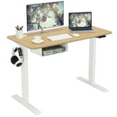48" Electric Standing Adjustable Desk with Control Panel and USB Port-Beige