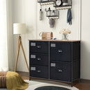 5-Drawer Storage Dresser for Bedroom  Closet  Entryway-Black