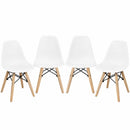 4 PCS Children Chair Set Medieval Style Dining Chairs with Wood Legs