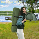 Cot Elevated Compact Tent Set with External Cover-Green