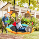 40" Indoor Outdoor Flying Saucer Tree Swing with Hanging Strap