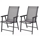 Set of 2 Outdoor Patio Folding Chairs