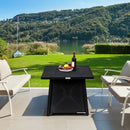 30” Square Propane Gas Fire Table with Waterproof Cover
