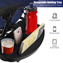 2 pcs Folding Lounge Chair with Zero Gravity
