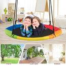 40-Inch Flying Saucer Tree Swing Outdoor Play Set with Adjustable Ropes Gift for Kids