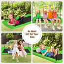 60" Platform Tree Swing Outdoor with  2 Hanging Straps-Green
