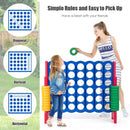 Jumbo 4-to-Score Giant Game Set with Storage Carrying Bag-Red