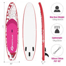 11' Inflatable Adjustable Paddle Board with Carry Bag