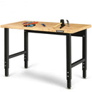 48" Adjustable Height Bamboo Steel Frame Workbench