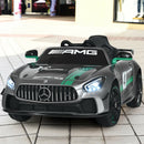 12V Kids Ride On Car with Remote Control-Silver Gray
