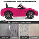 12V Kids Ride On Car Licensed Maserati GranCabrio with Remote Control-Pink