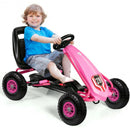 Kids Ride on Car Toy with Adjustable Seat-Pink
