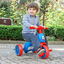 2 in 1 Toddler Tricycle Balance Bike Scooter Kids Riding Toys w- Sound & Storage-Red