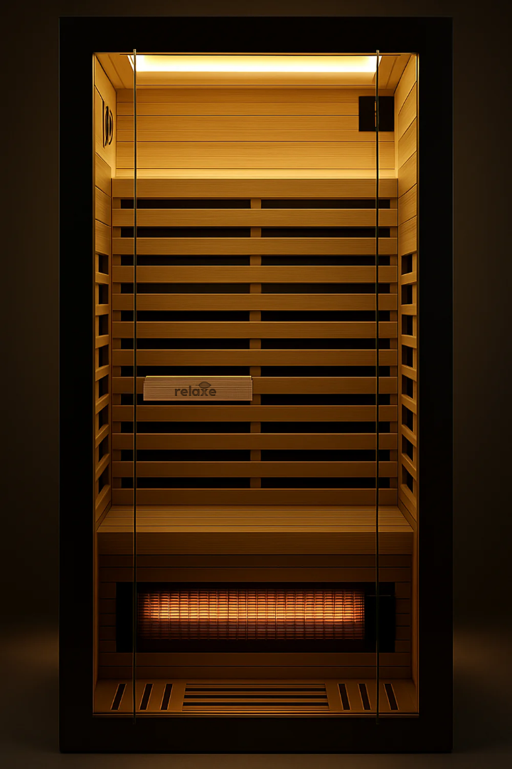 Relaxe Caldera™ Full Spectrum Infrared Sauna With Red Light Therapy Panel