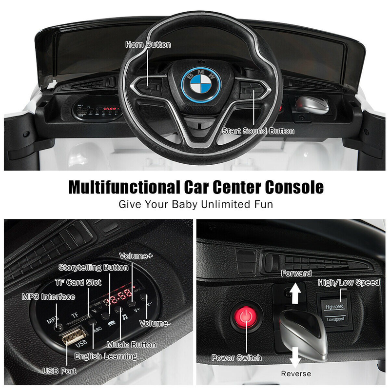 12V Licensed BMW Kids Ride on Car with Remote Control